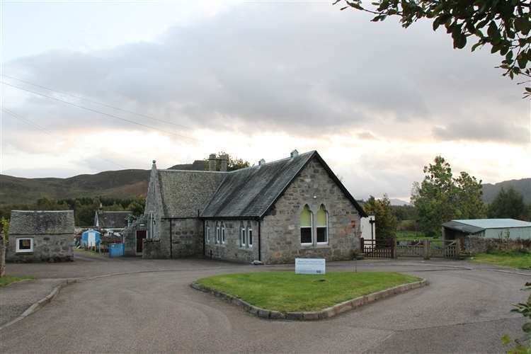Gergask School: set for permanent closure, with villagers travelling to Newtonmore Primary.