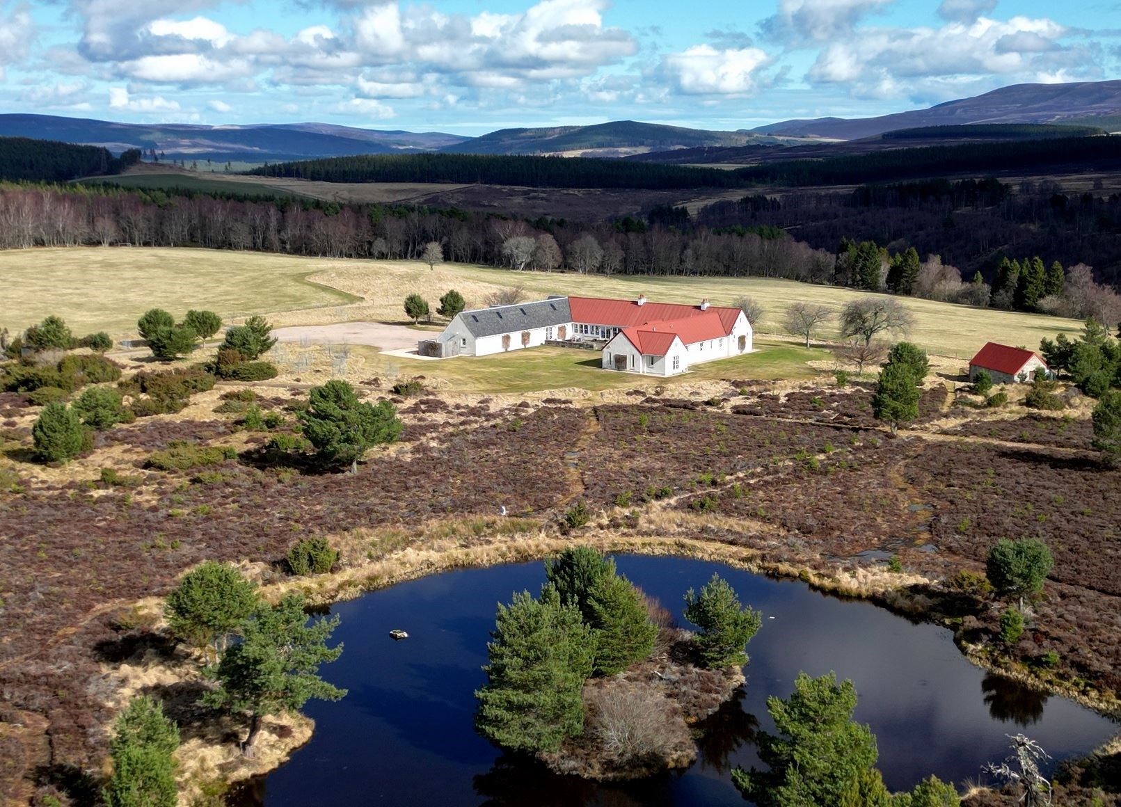 Backharn is set in stunning grounds which include the property's own lochan.