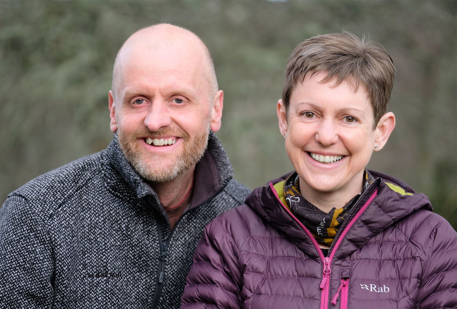 Paul and Helen Webster who run walkhighlands from their base in Cromdale.
