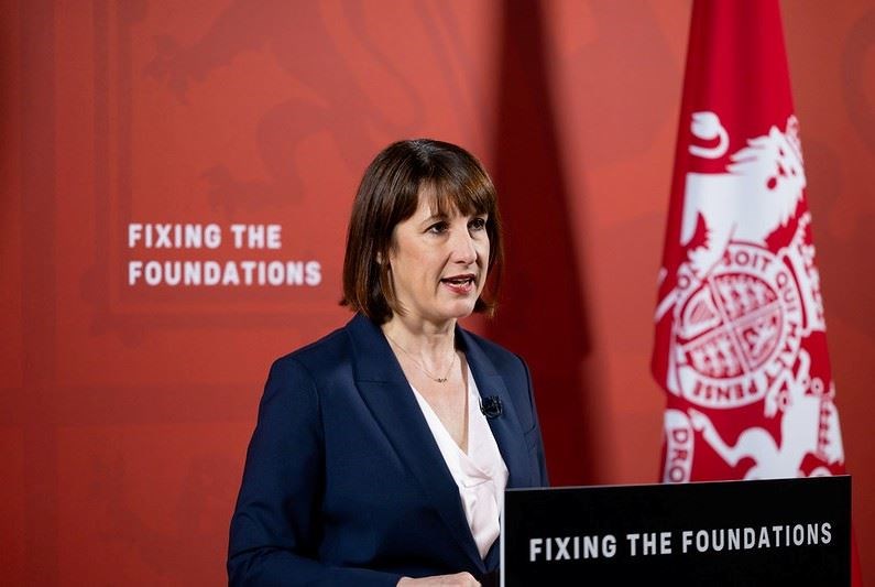 Chancellor Rachel Reeves holds a press conference on Fixing the Foundations at HM Treasury. Picture by Zara Farrar / No 10 Downing Street