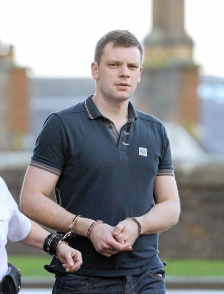 Ross MacDougall is taken away to start his jail sentence