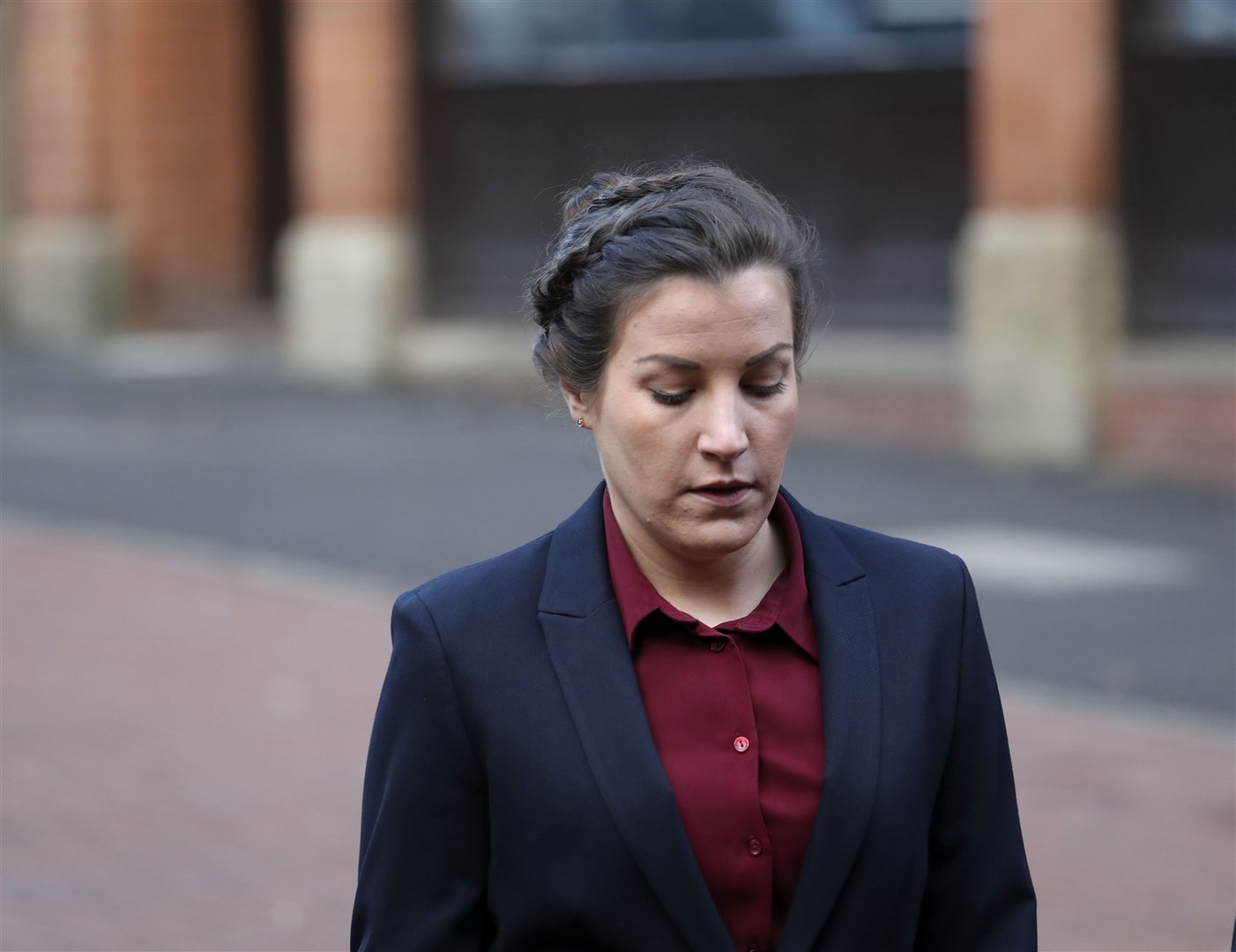 Police constable Mary Ellen Bettley-Smith arriving at a previous hearing (Steve Parsons/PA)