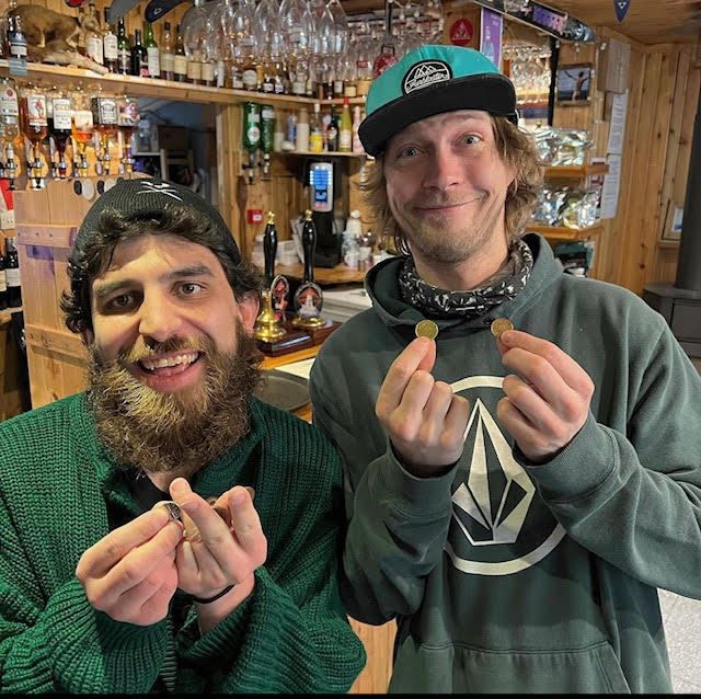 Rodrigo Falcon and Scott Fleming at the Pine Marten Bar + Scran in Glenmore.