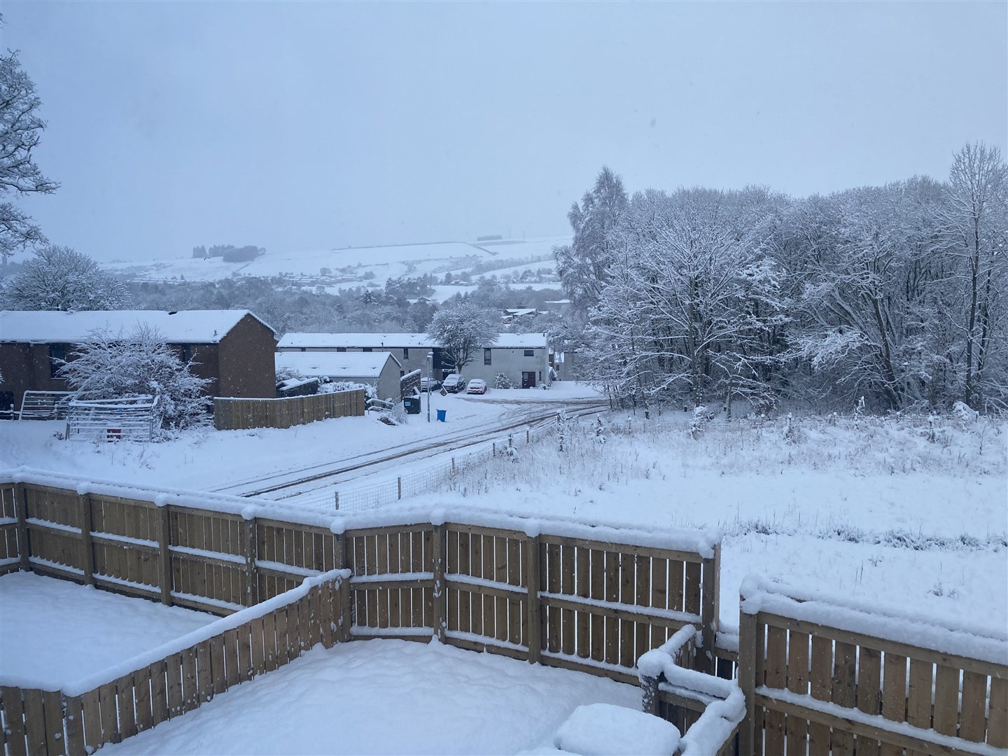 Snow in Dingwall.