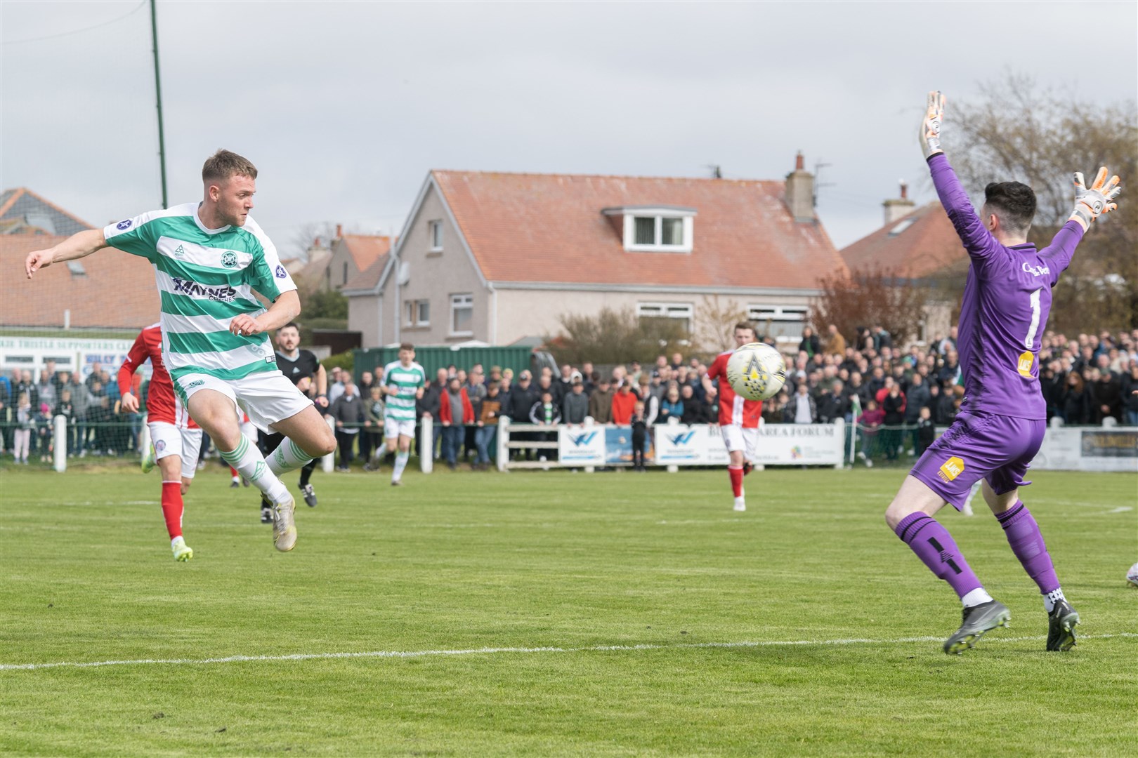 Josh Peters has enjoyed his return to Highland League football with Buckie. Picture: Beth Taylor.