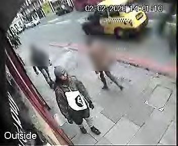 CCTV footage of Sudesh Amman walking along Streatham High Road on the day he carried out his attack (Metropolitan Police/PA)