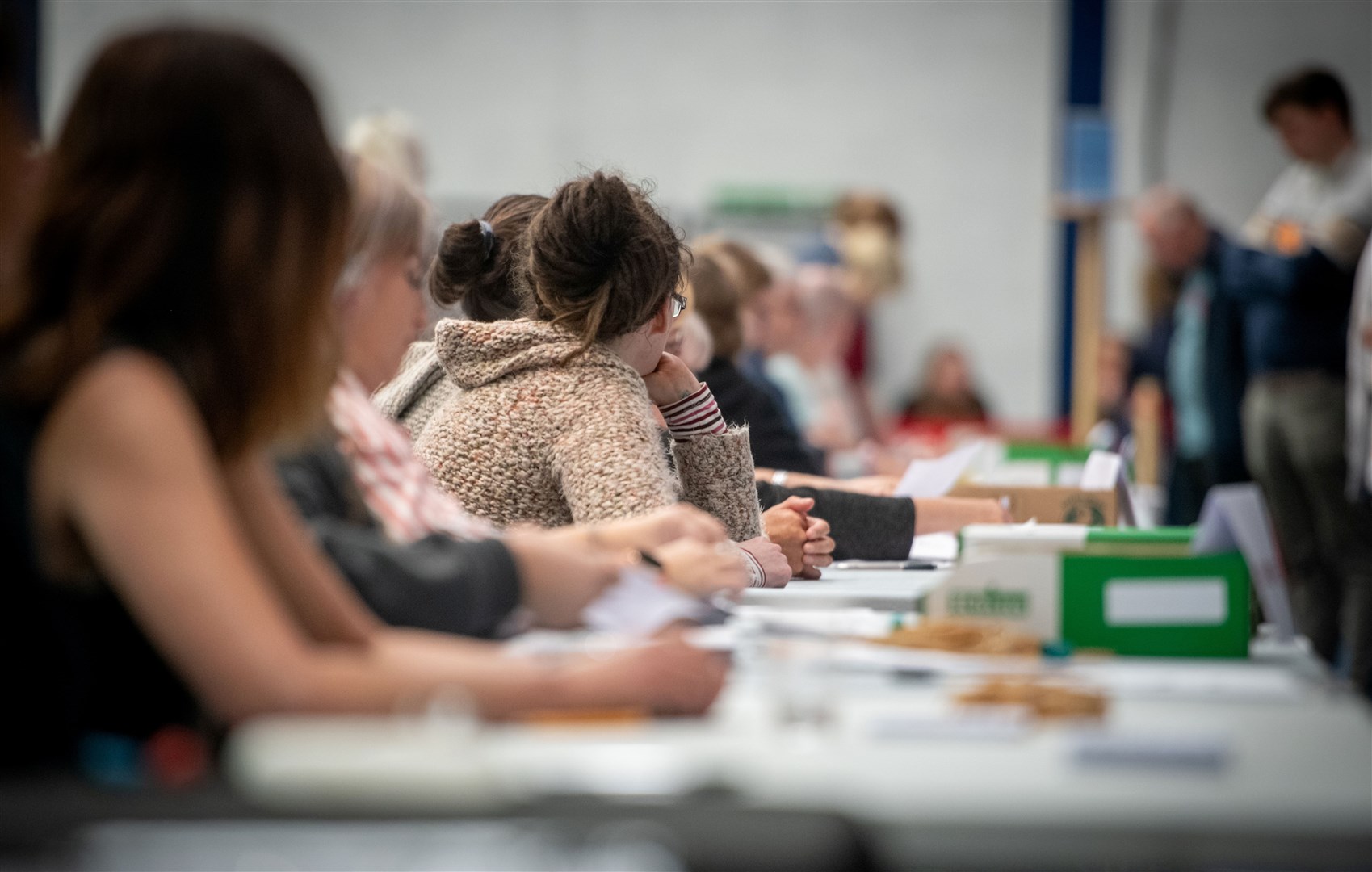 The election count takes place at Dingwall.