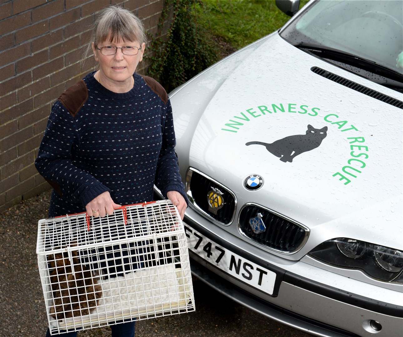 Heather Swinton Raven of Inverness Cat Rescue . Picture: Gary Anthony.