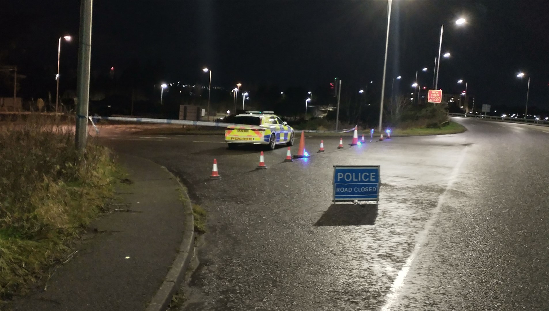 A9 slip road off Culloden Road.