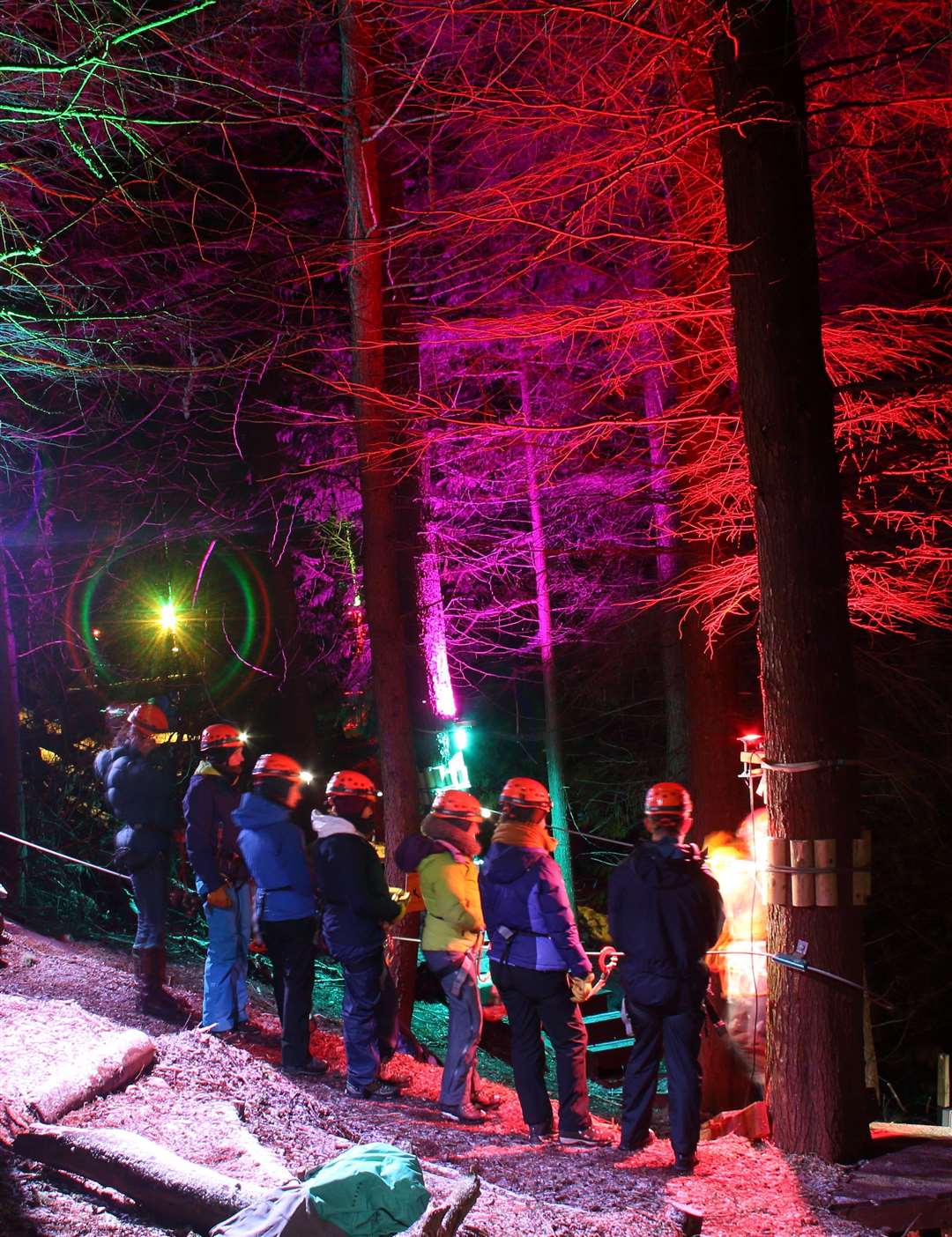 New night time zip wiring will start in a week's time at site at Alvie Estate by Aviemore.