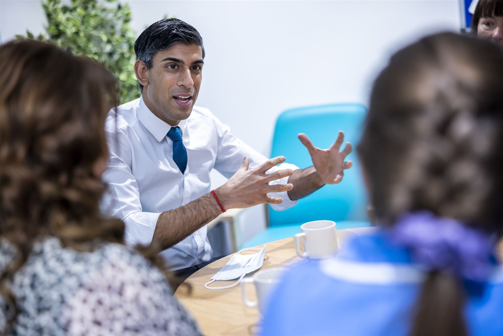 Prime Minister Rishi Sunak during a visit to Oldham Community Diagnostic Centre in Oldham (James Glossop/The Times/PA)