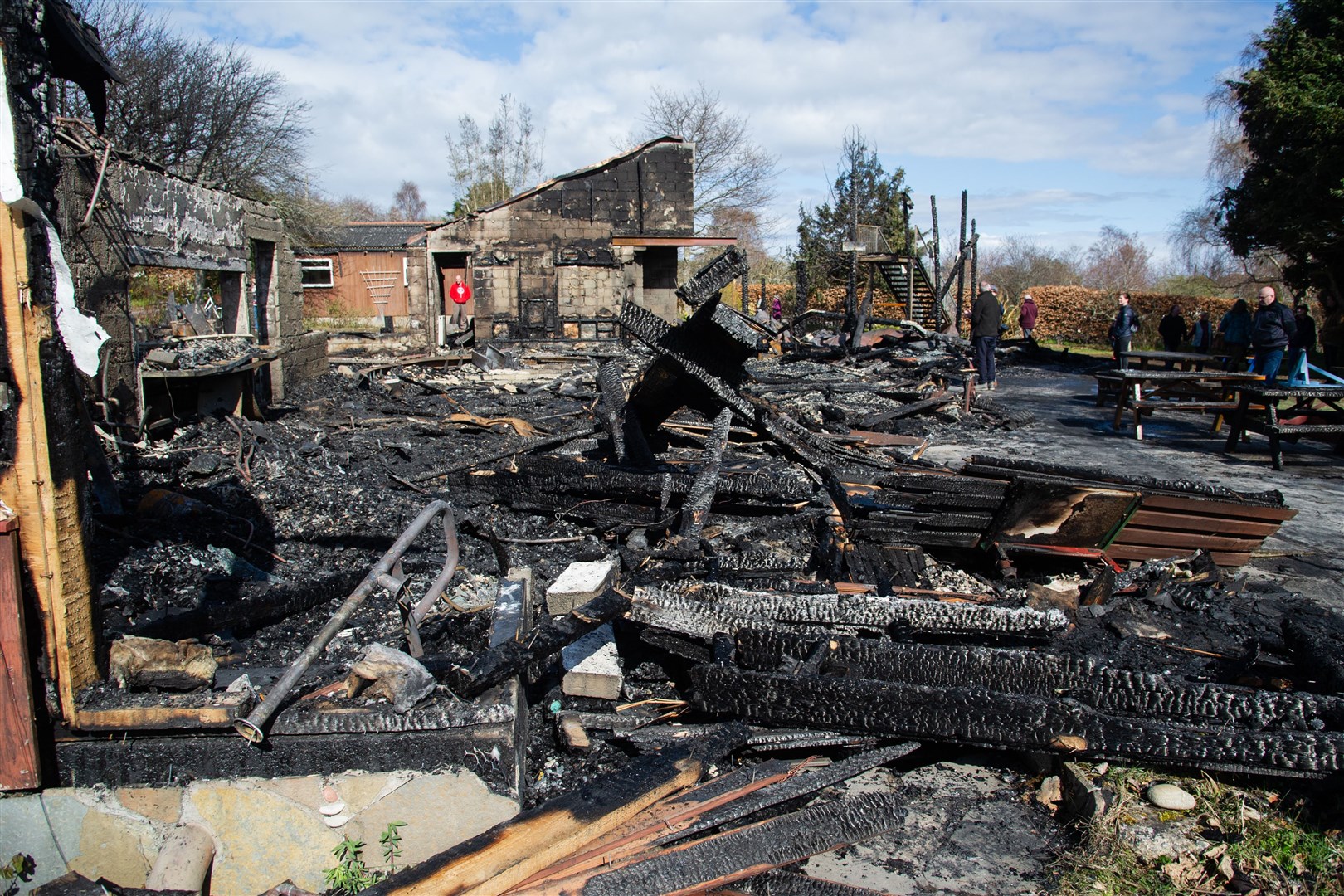 Joseph Clark set fire to the buildings after being told he was being made redundant by the Findhorn Foundation.