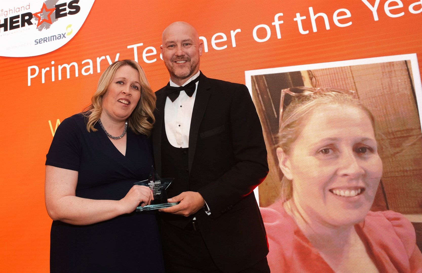 Elaine Maciver picked up the Primary Teacher of the Year accolade. Picture: Callum Mackay