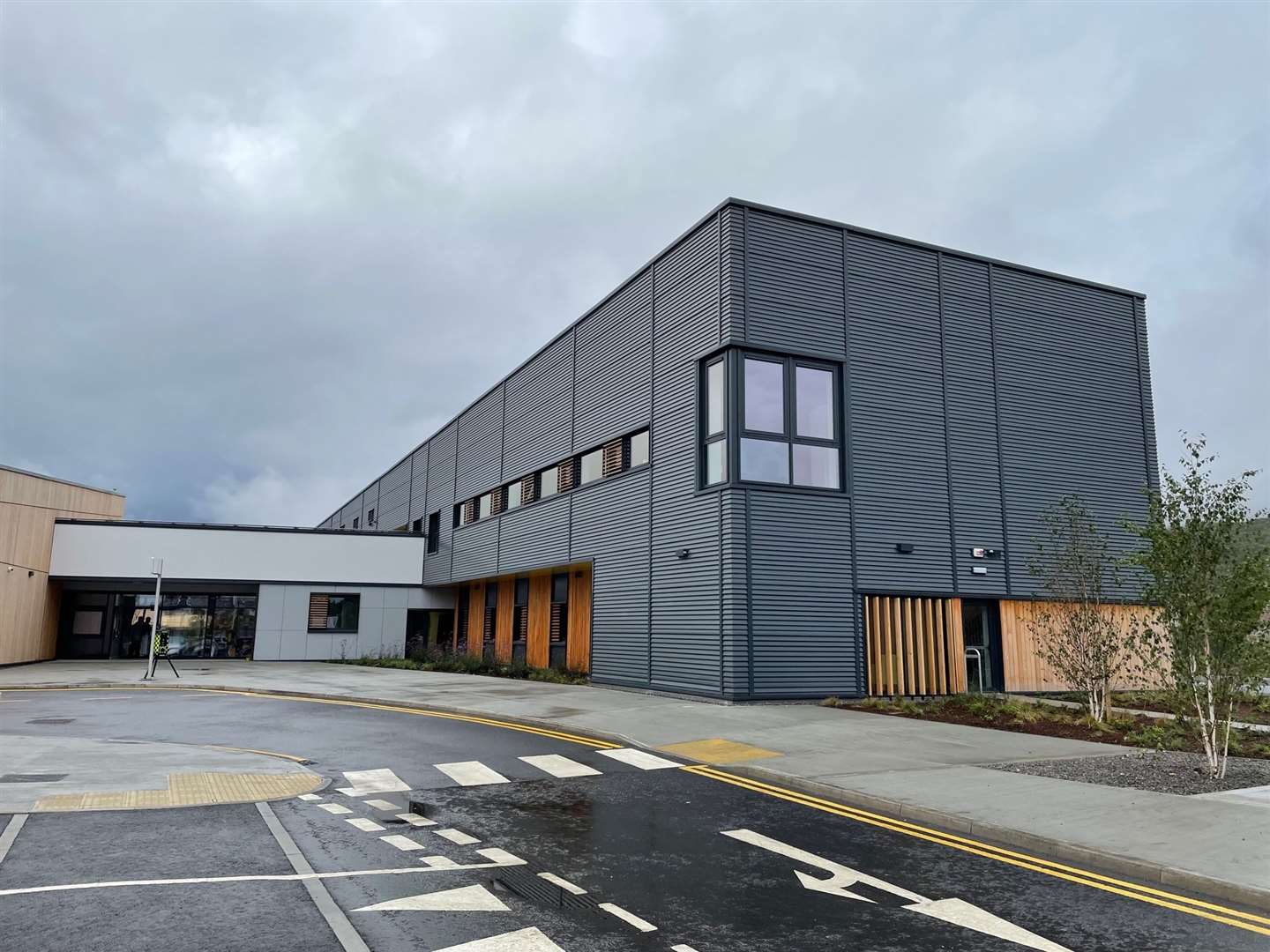 The new Badenoch and Strathspey Hospital building which is now home to Aviemore GP Practice.