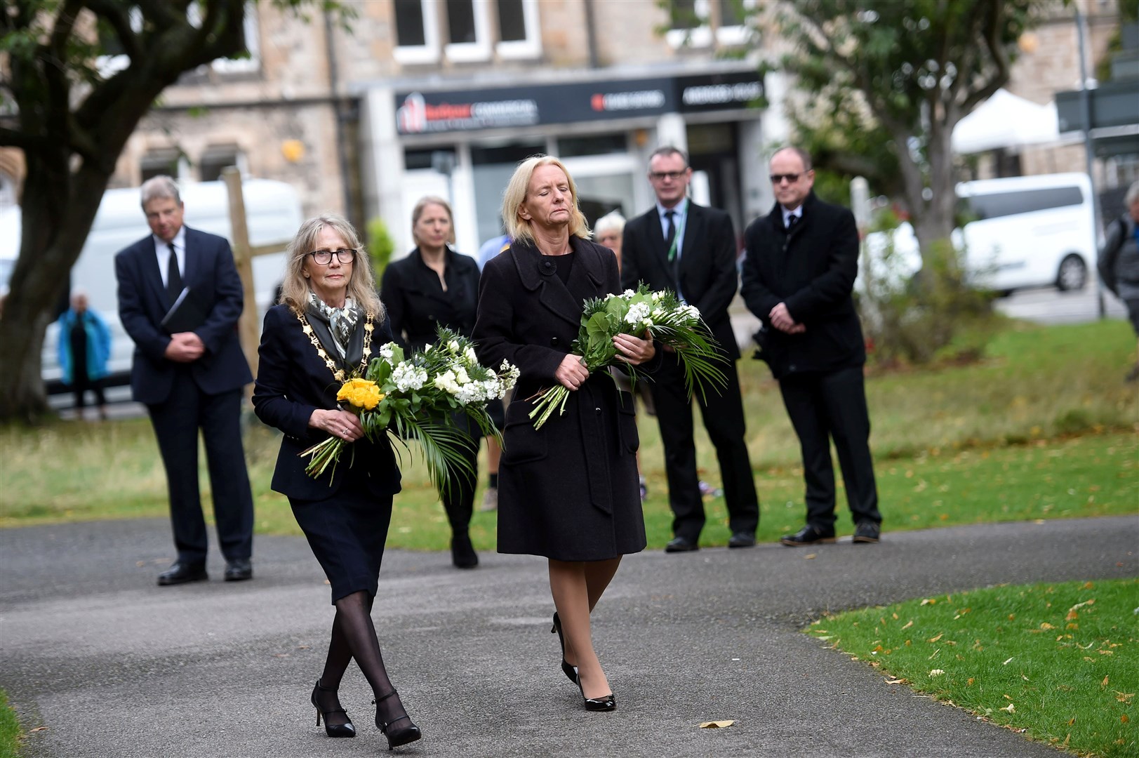 Provost of Inverness Glynis Campbell-Sinclair and Chief Executive Donna Manson. Picture: Callum Mackay..
