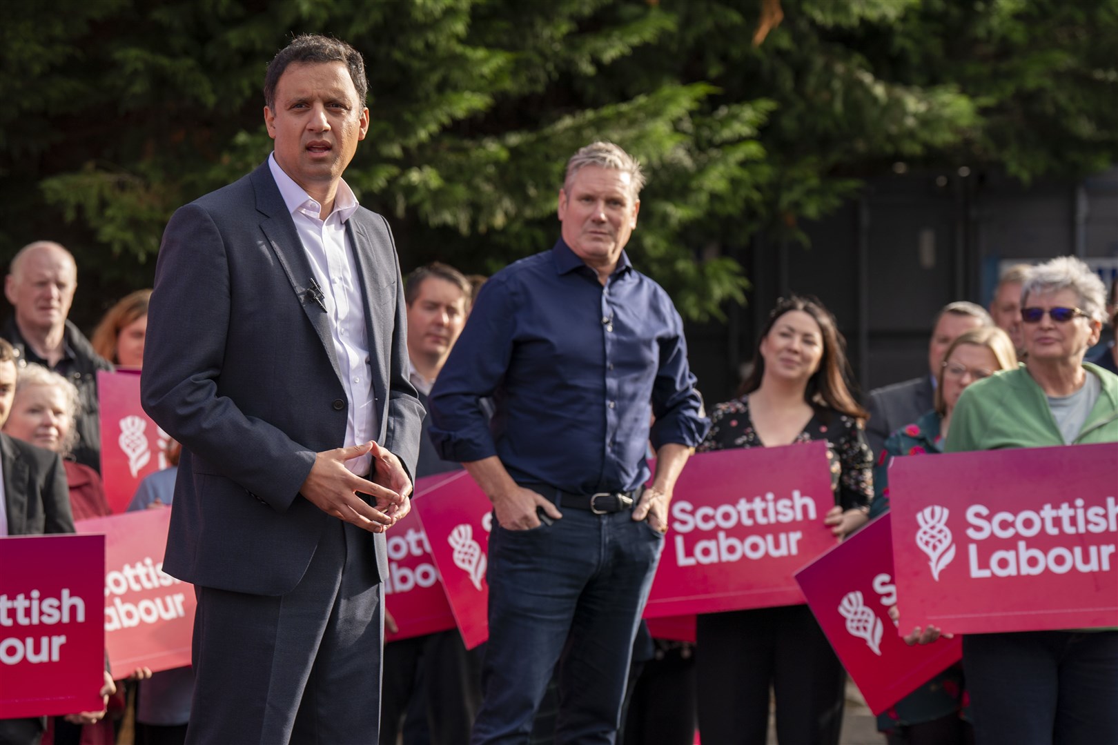 Anas Sarwar said he supported a ceasefire (Jane Barlow/PA)