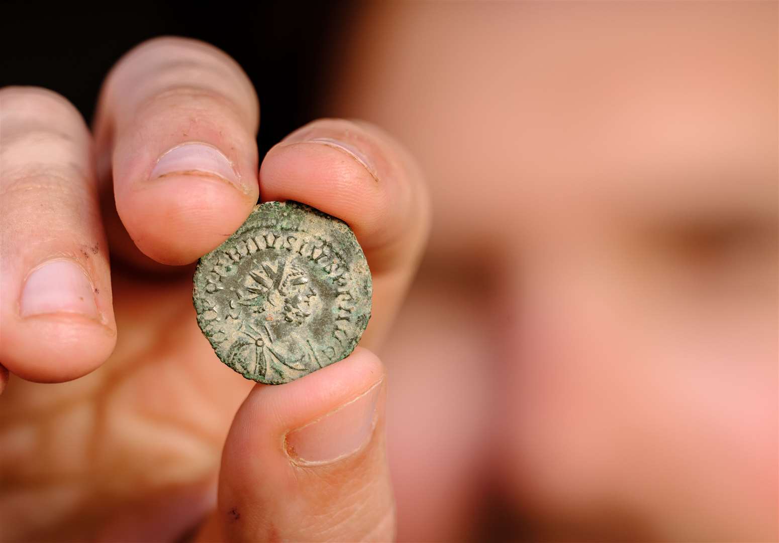 Other items like Roman coins and pottery fragments were discovered (English Heritage/PA)