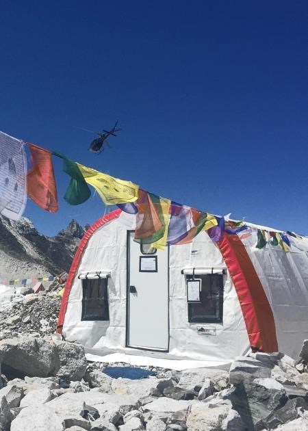 The medical tent on a sunny day