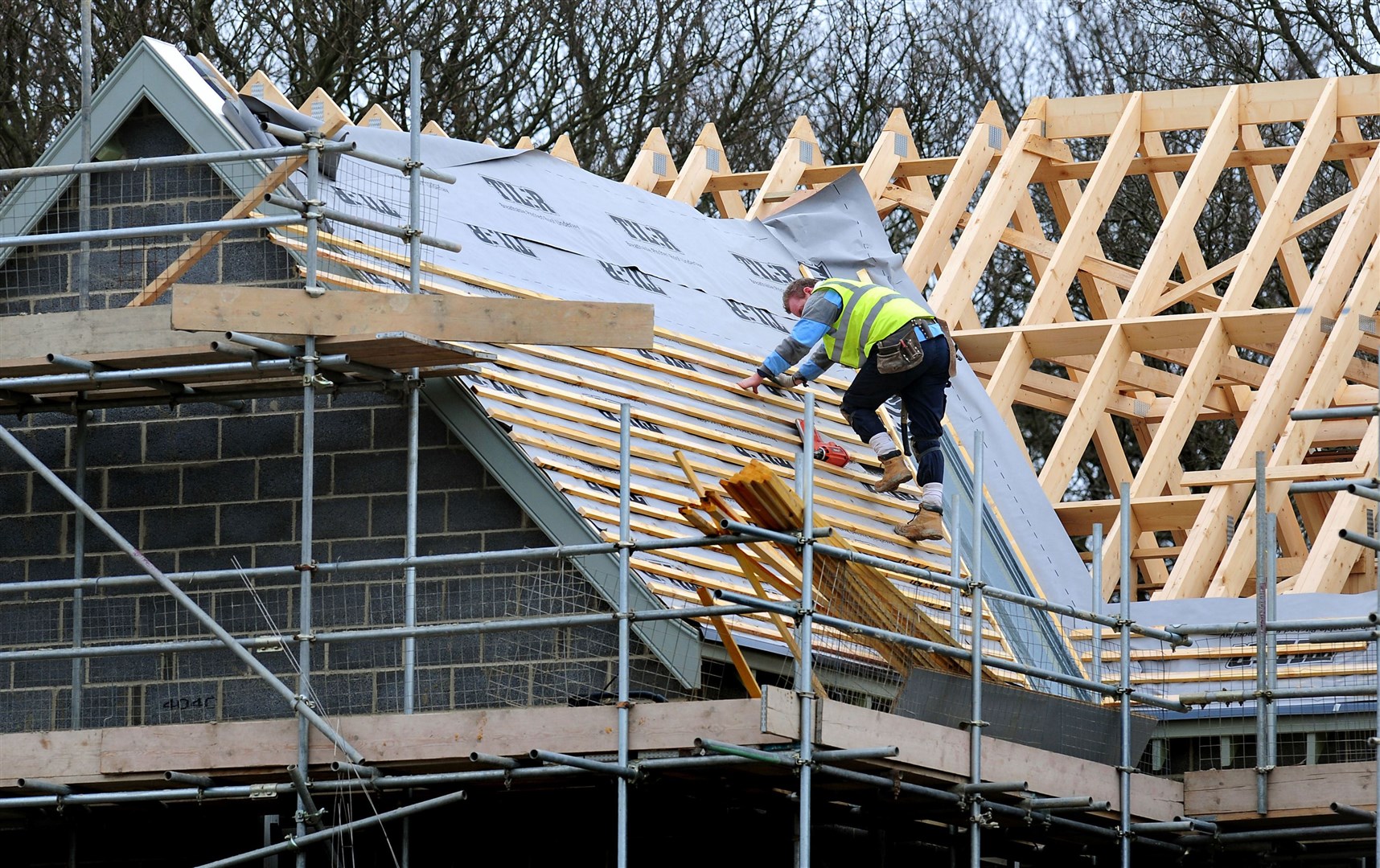 Shelter has said 40% of approved homes are not being built (Rui Vieira / PA)