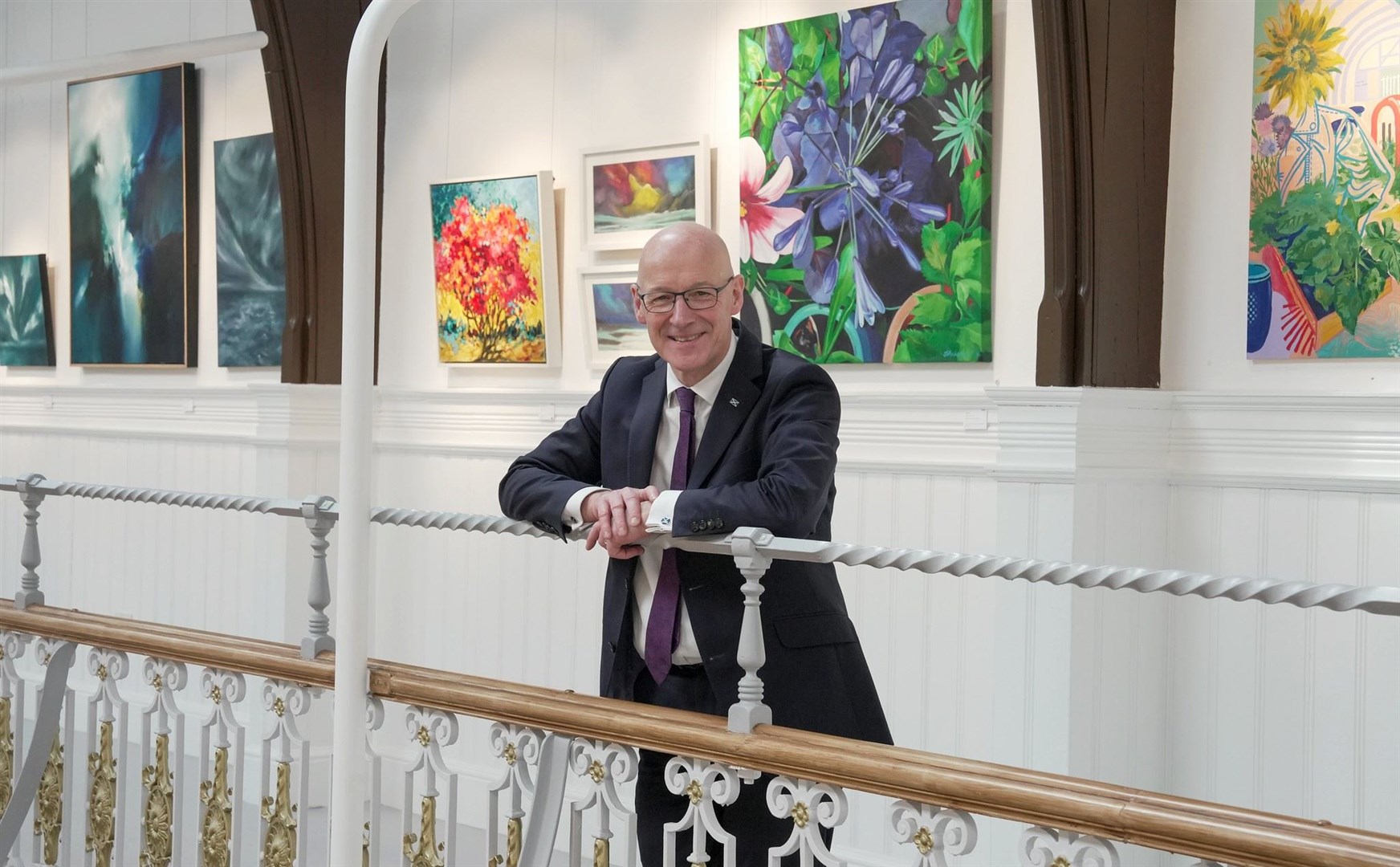 First Minister John Swinney at Wasps Inverness Creative Academy.
