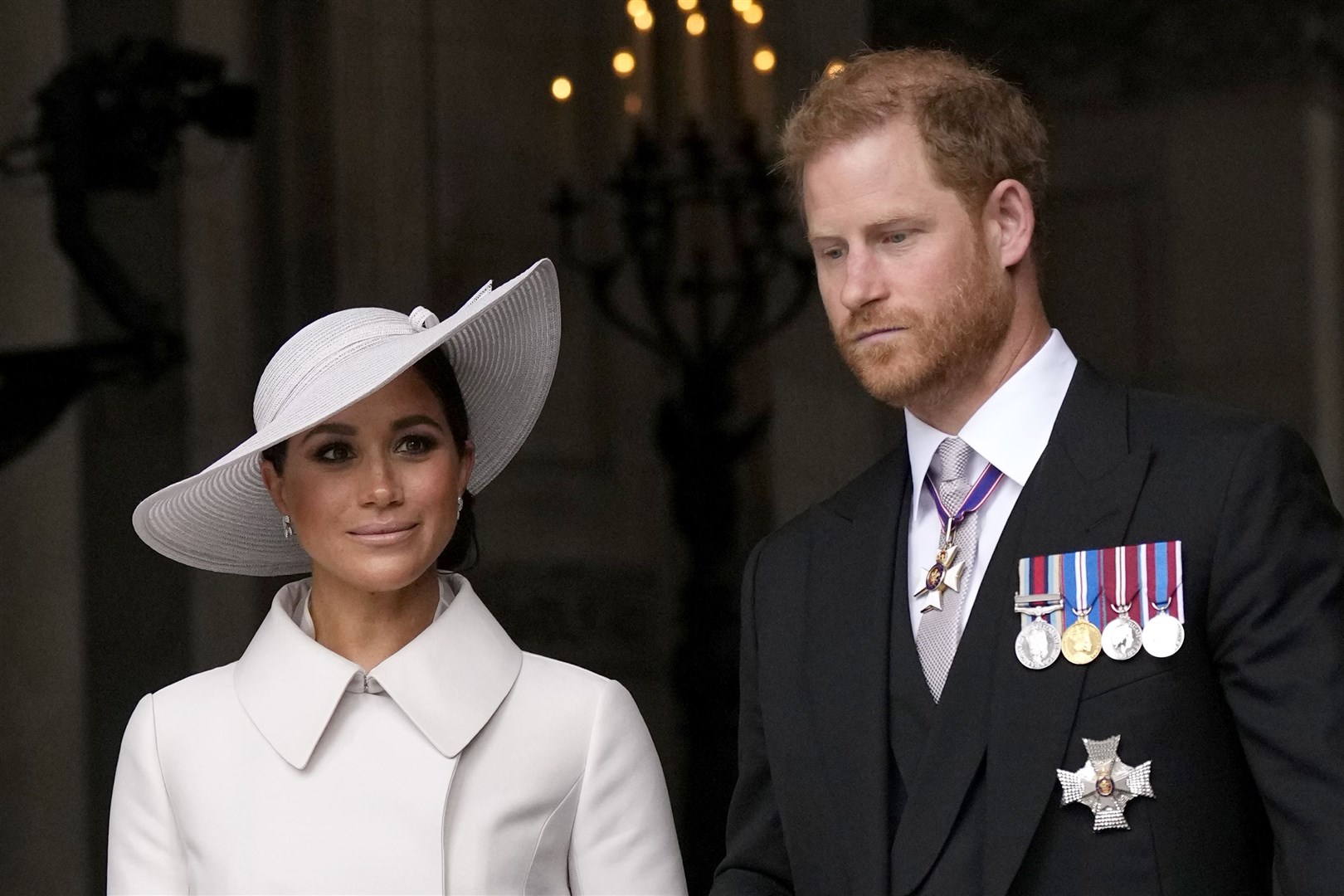 The Duke and Duchess of Sussex returned to the UK for the Queen’s Platinum Jubilee celebrations in June (Matt Dunham/PA)