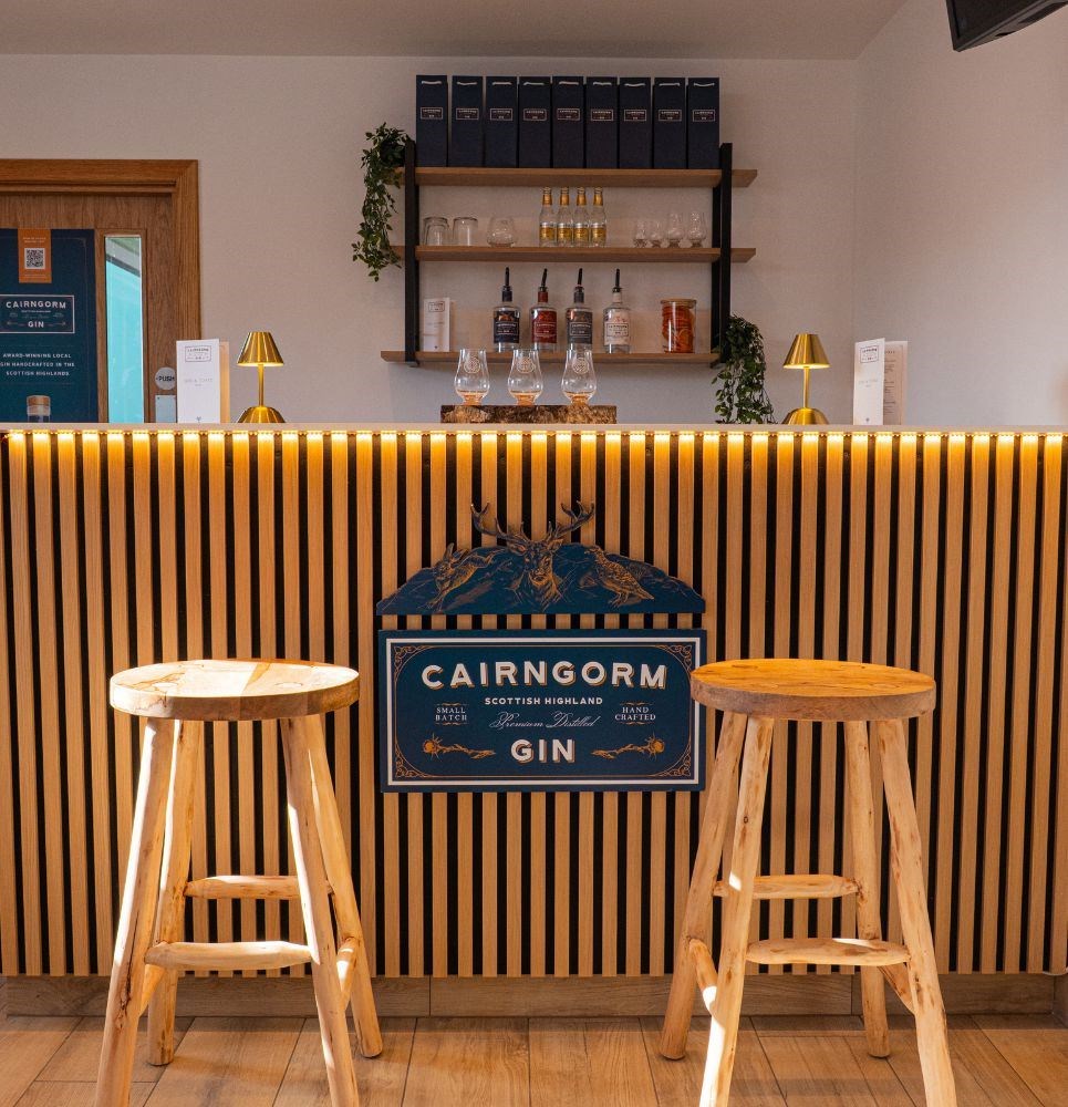 Pull up a stool and trying the range of gins produced by the company.