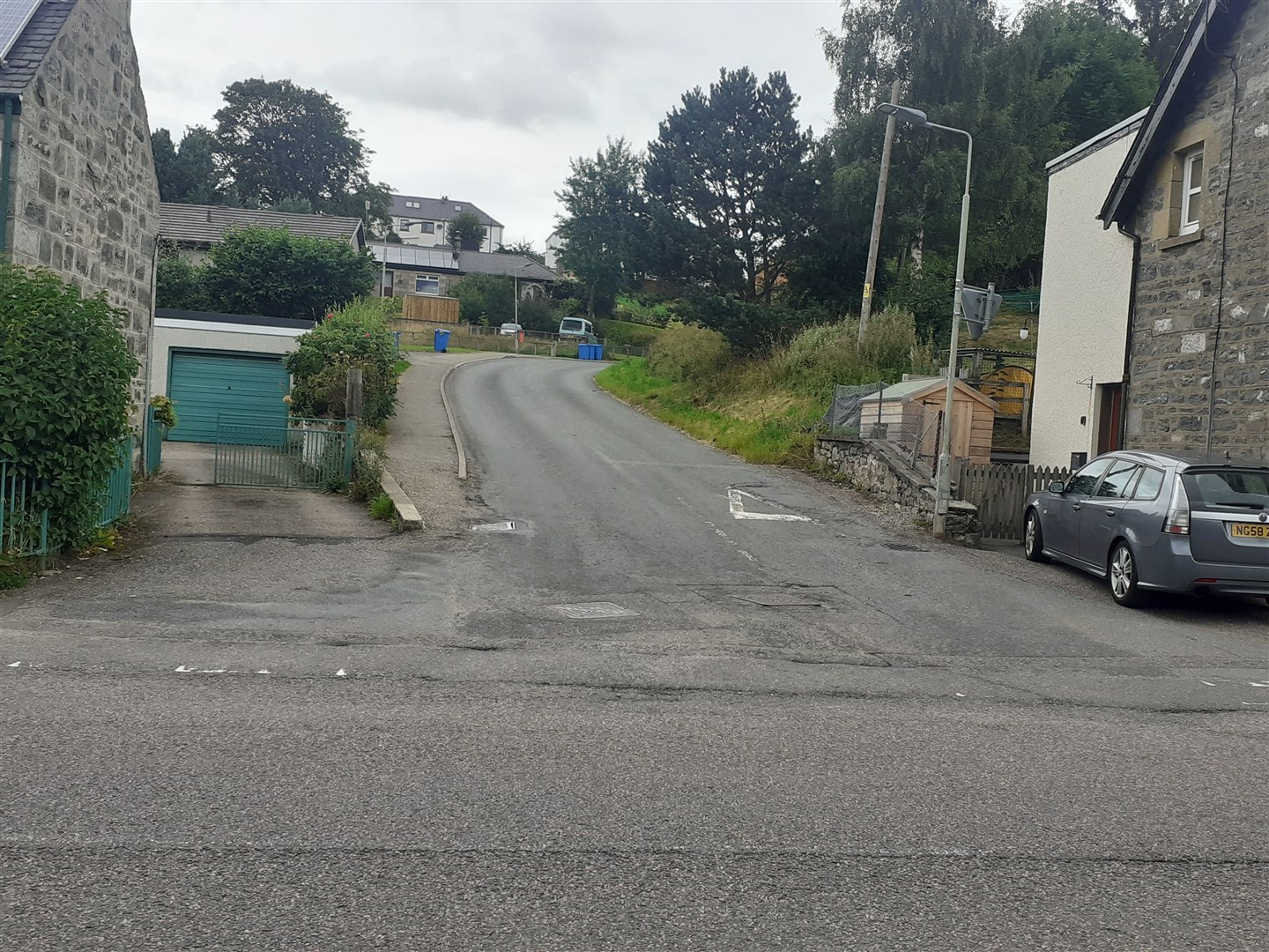 Crossed purposes? The junction of Dunbarry Road and the A86 which objectors say must not be used for heavy construction traffic