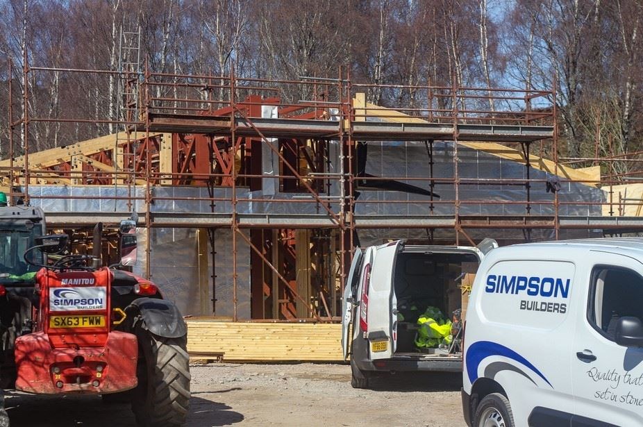 Work is progressing on the new discovery centre at the Highland Wildlife Park.