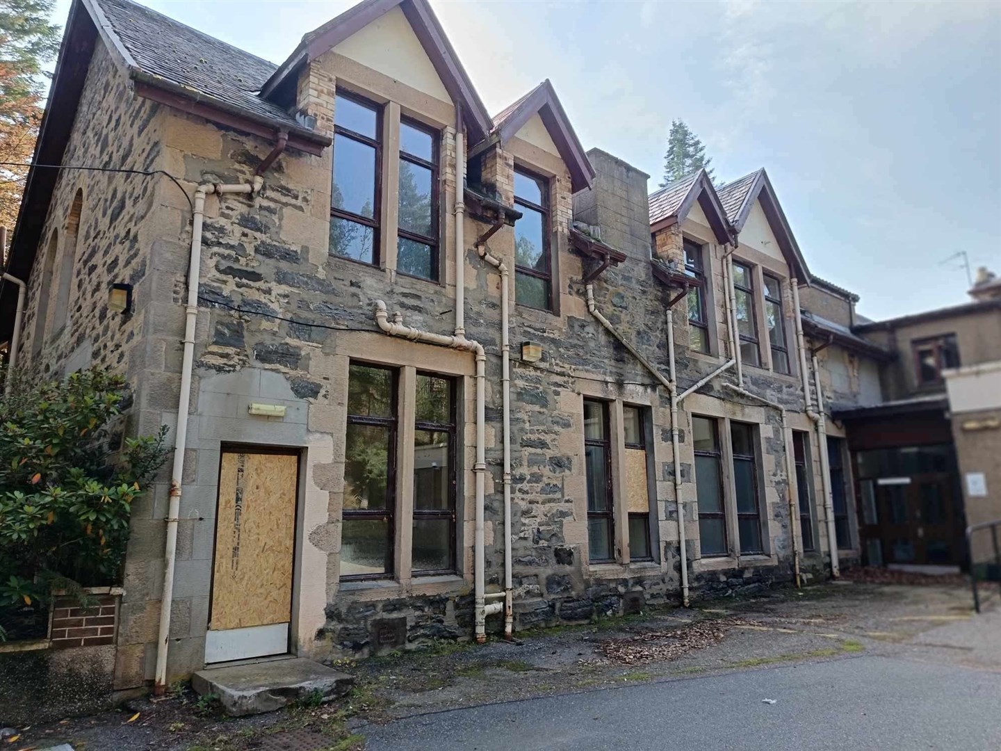 DISGRACE: The building is essentially left unguarded