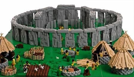 Stonehenge made from Lego which is one of the exhibits