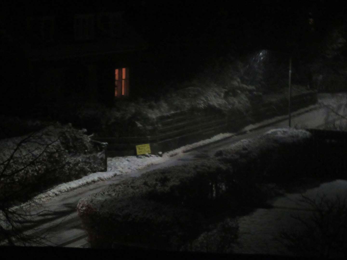 Badenoch 5pm: as the lights go on, the snow comes down