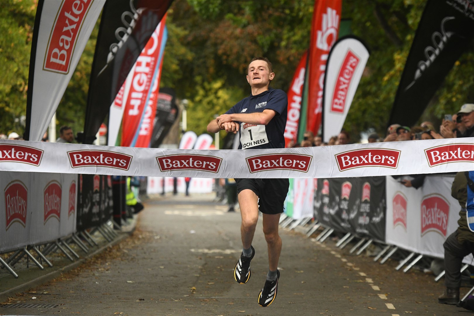 Moray Pryde won the 2024 Loch Ness Marathon. Picture: James Mackenzie