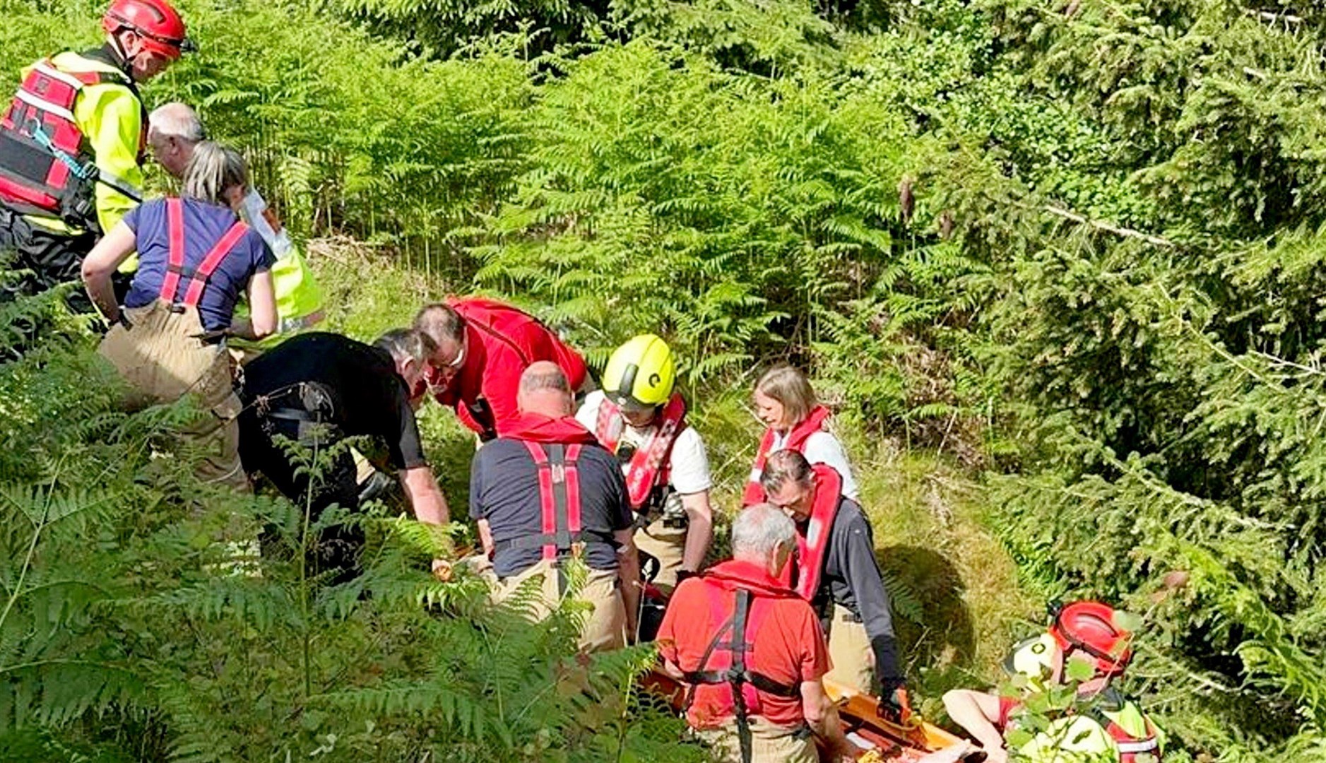 There was a huge rescue effort to help Mr Hamilton who knew the second he hit the water that something was very wrong.