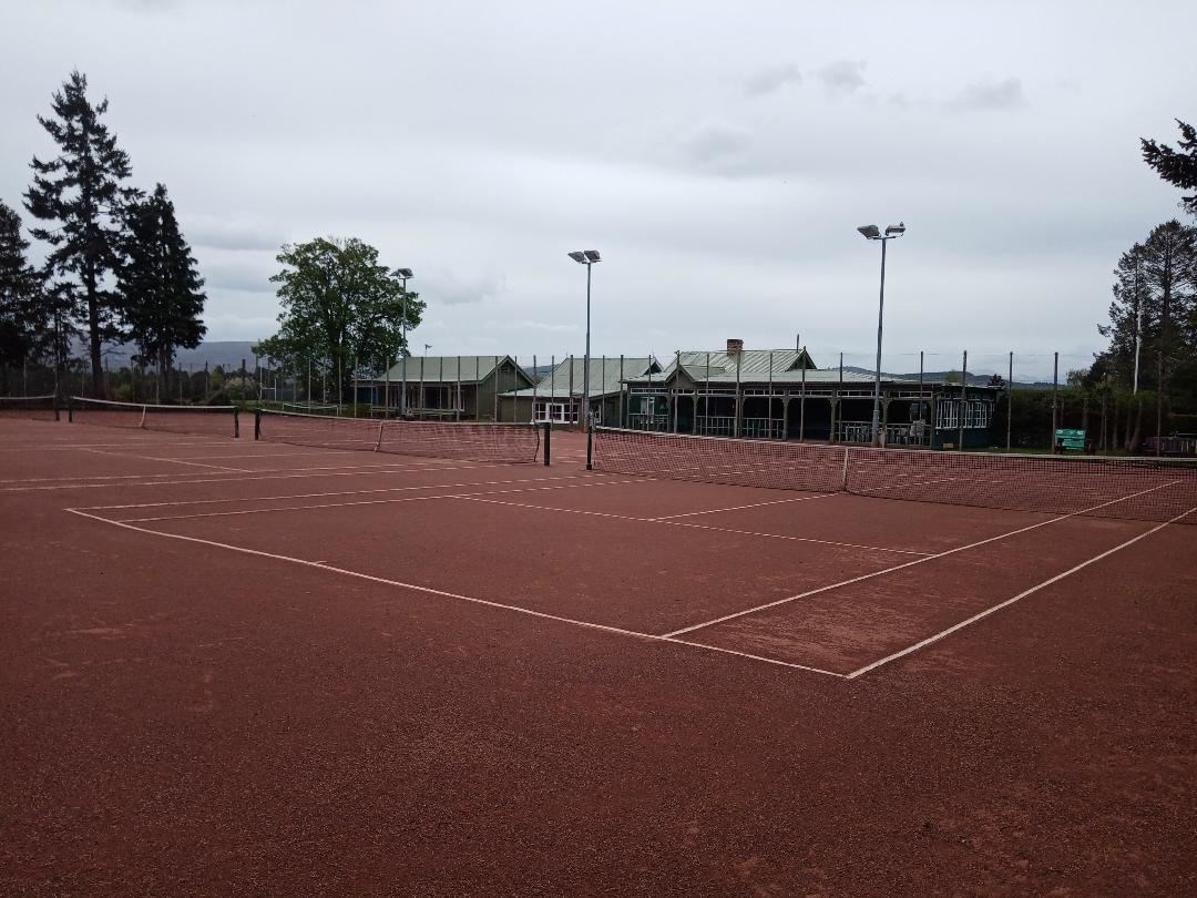The clubhouse at Grantown Tennis Club will be a hub of activity from Sunday.