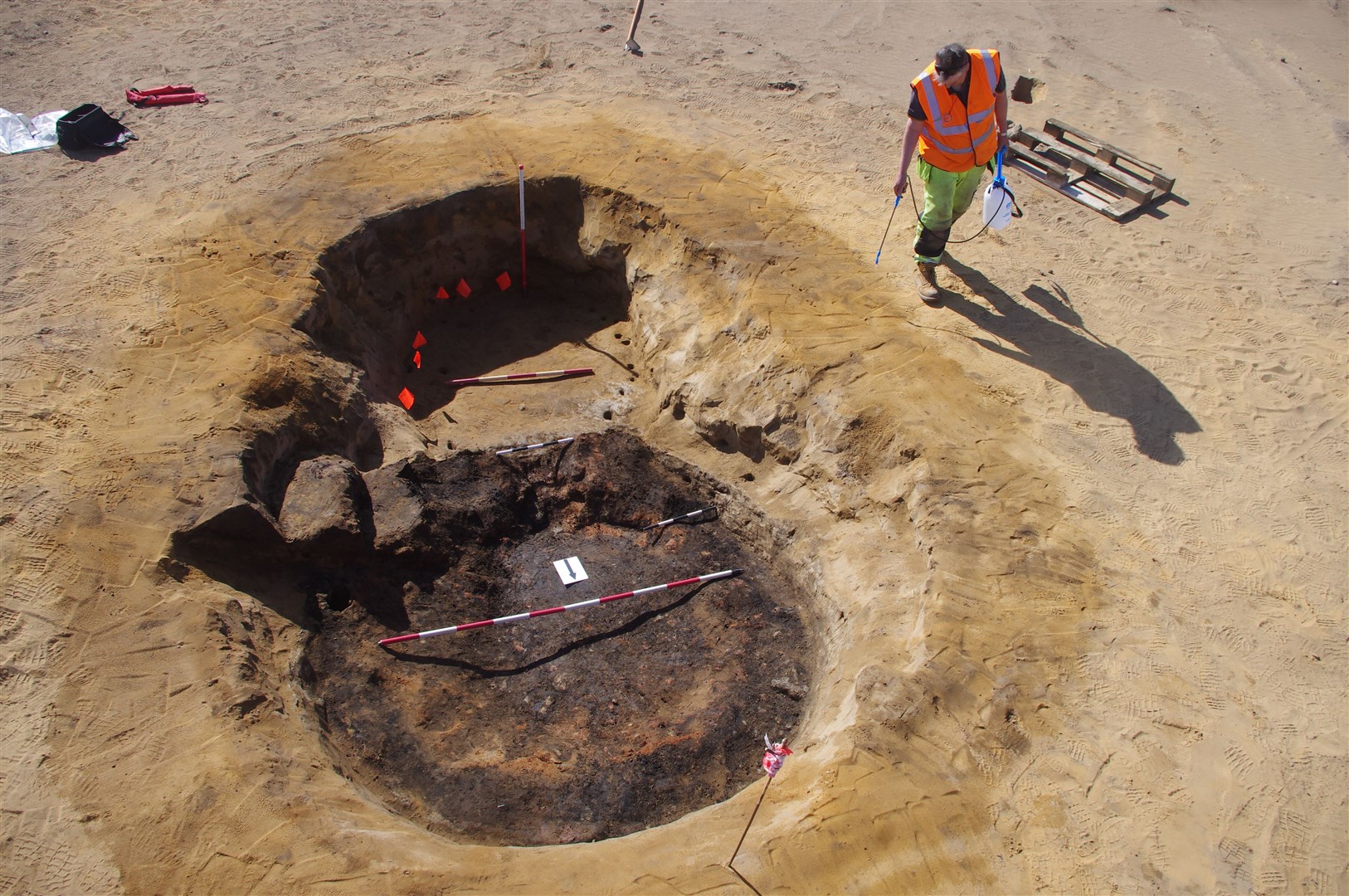 A medieval corn-dryer was excavated at the site (Avon Archaeology Highland/PA)