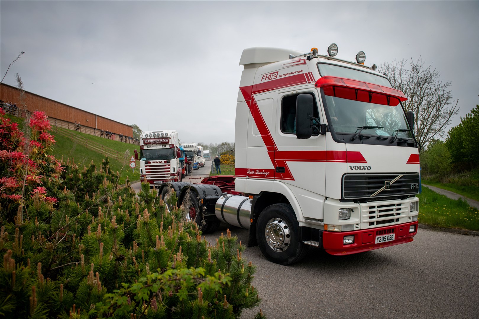 FLASHBACK: Highland Historic Commercial Vehicle Road Run sets off from Dingwall & Highland Marts Ltd.Picture: Callum Mackay.