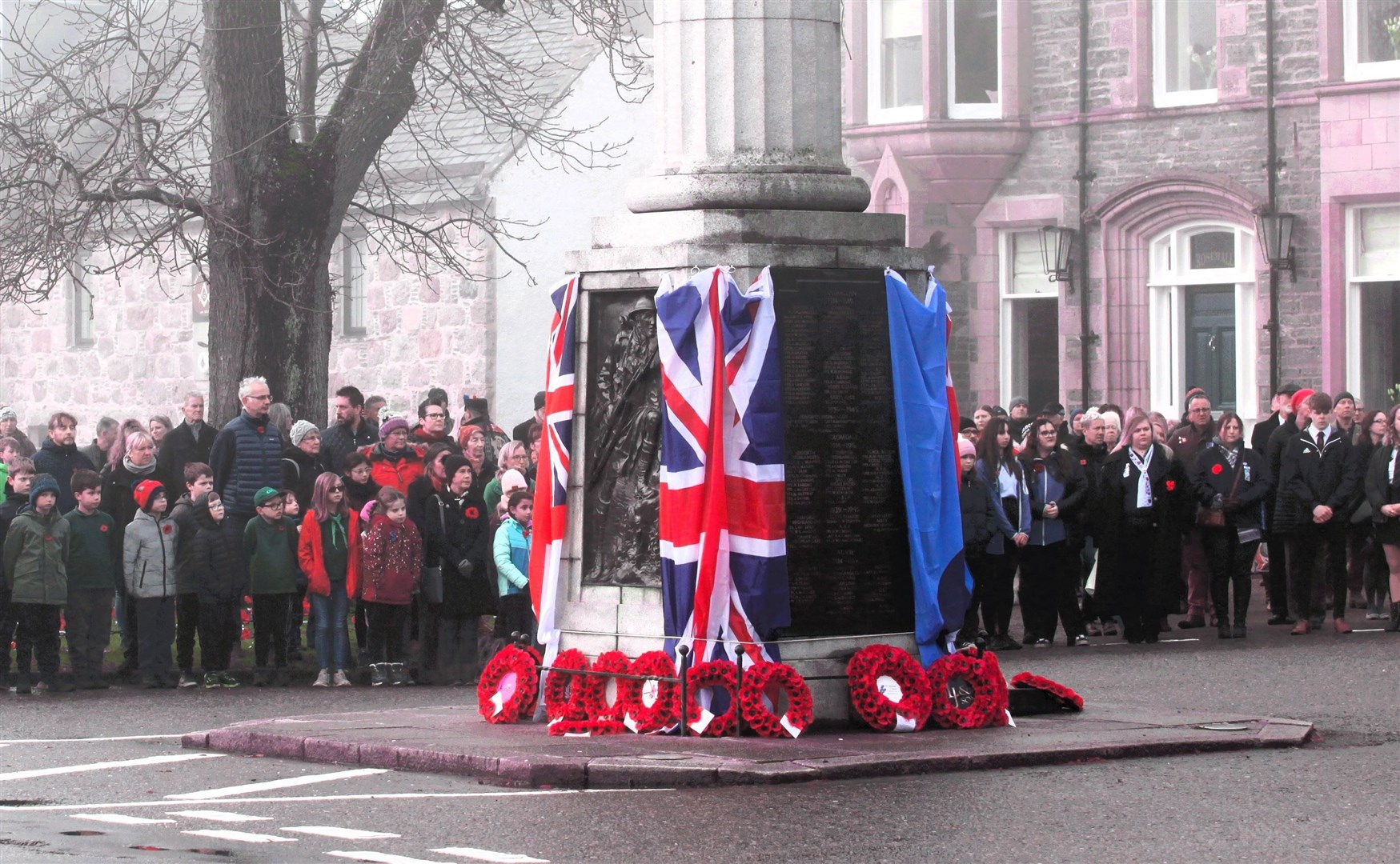 Grantown wreathes. Picture Frances Porter