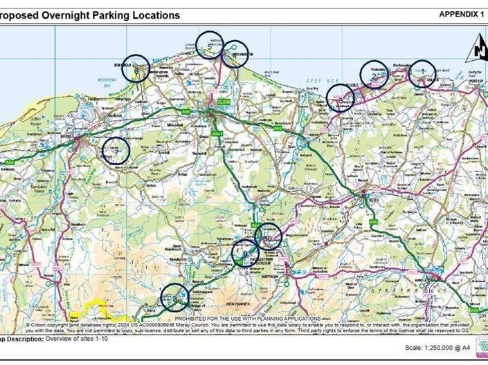 Some of the locations identified earlier this year.