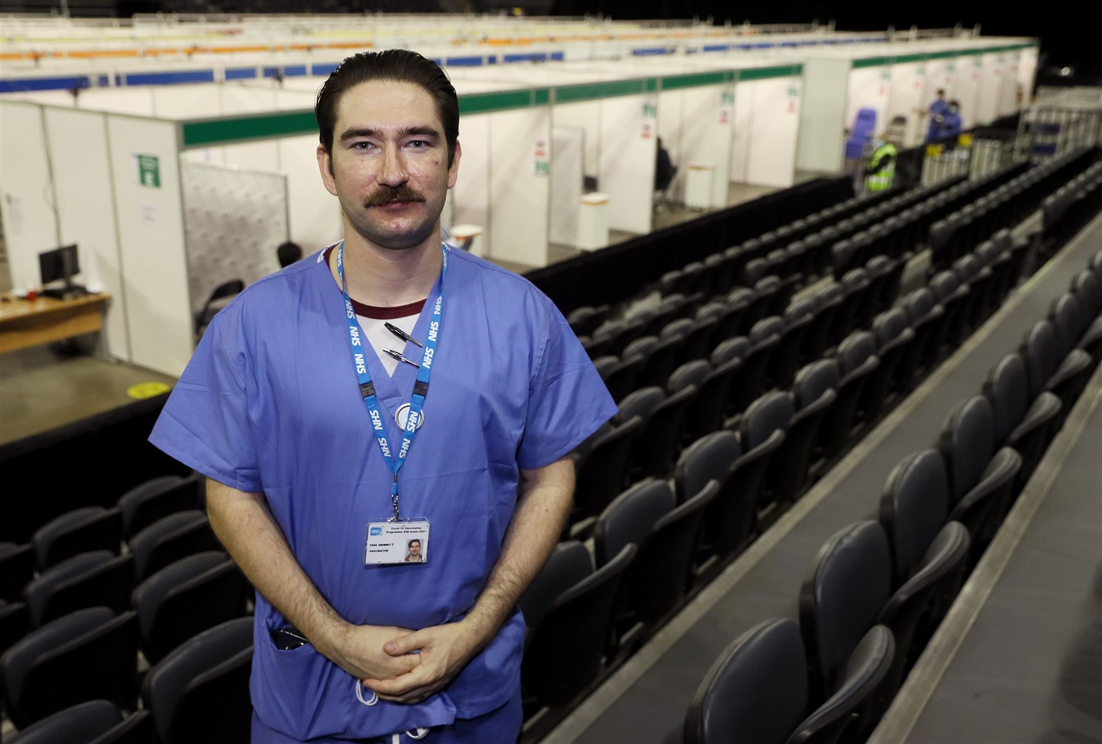 Corporal Paul Grimmitt said it was great to work alongside the NHS (Brian Lawless/PA)