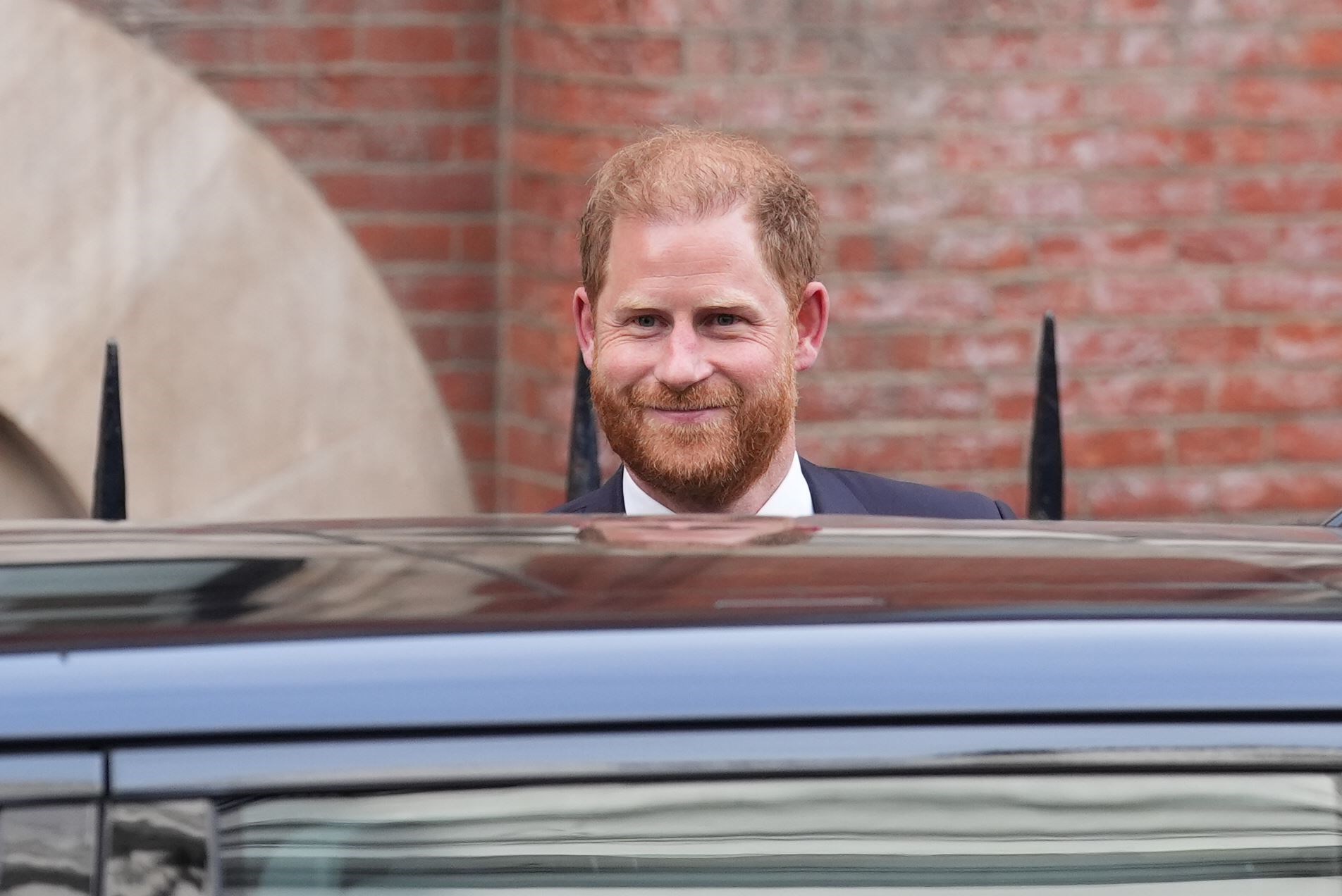 The Duke of Sussex pictured outside the Royal Courts of Justice (Lucy North/PA)