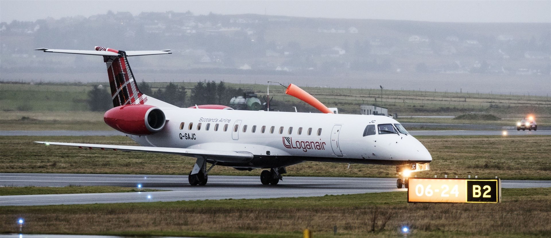 A Loganair plane.