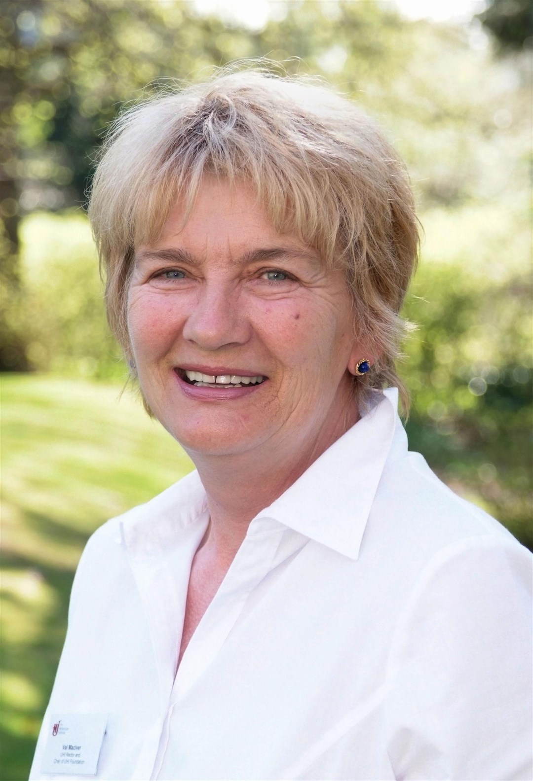 Val MacIver, former UHI rector and chair of UHI Foundation, pictured in Strathpeffer in May 2008.