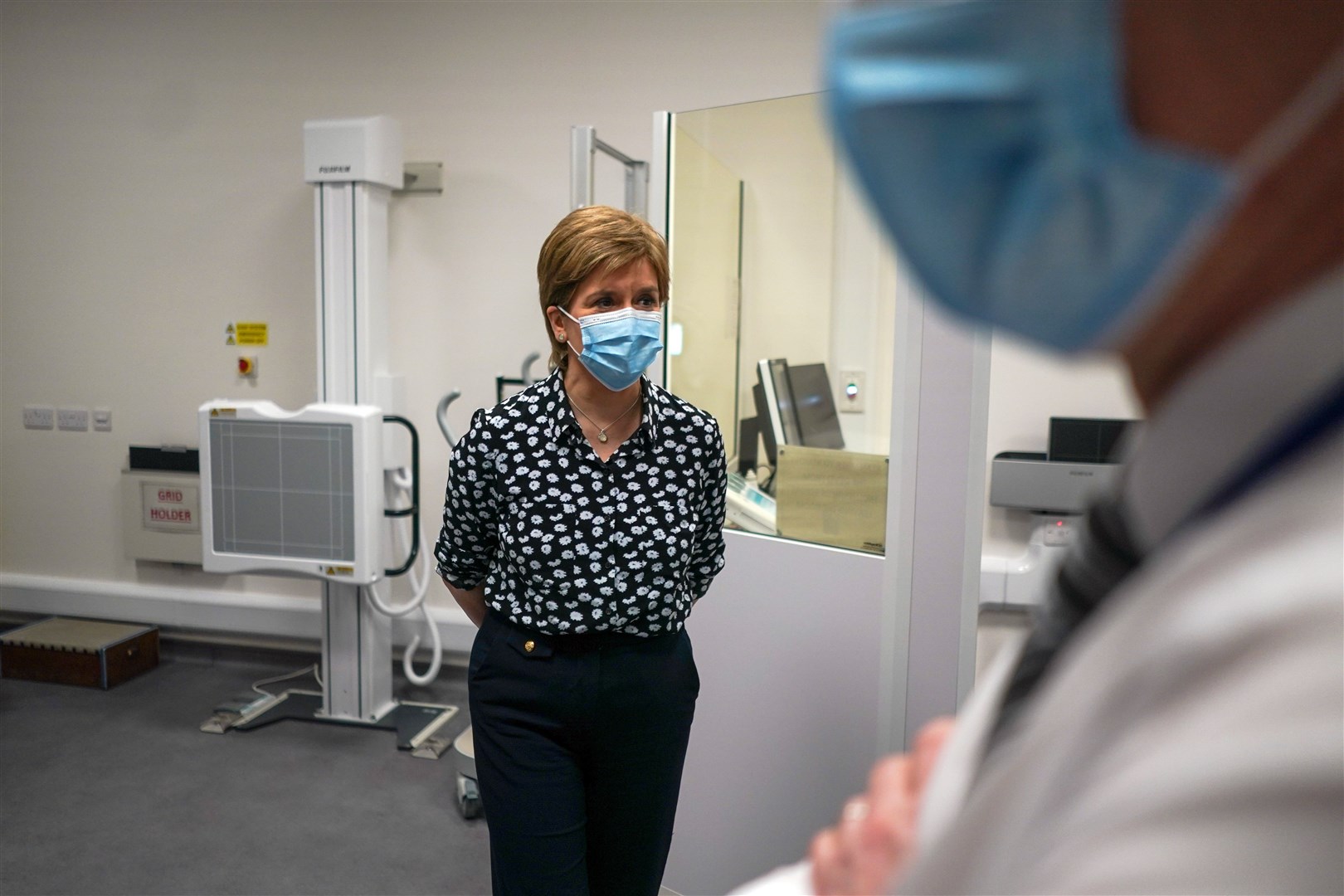 Nicola Sturgeon toured the new facility and met its staff (Peter Summers/PA)