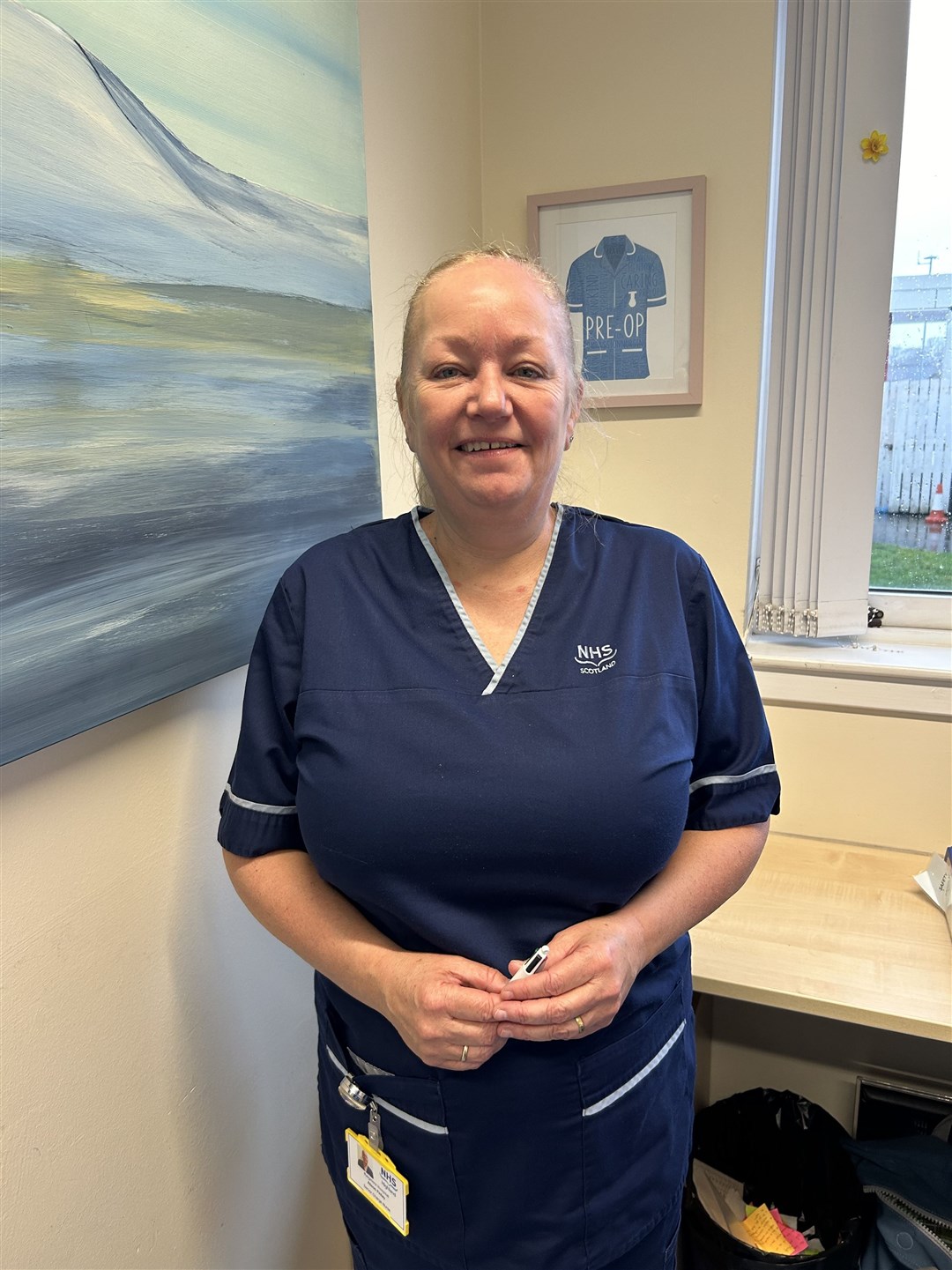 Charge nurse Alison Finlay