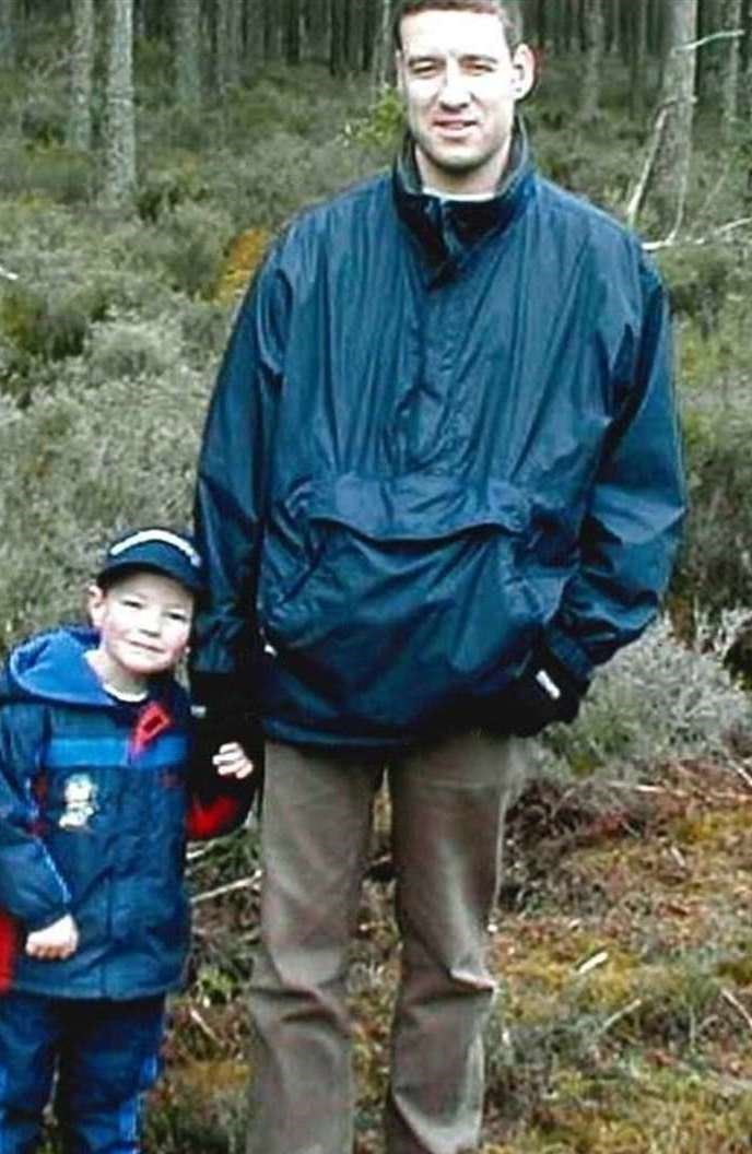 Alistair with son Andrew (4).