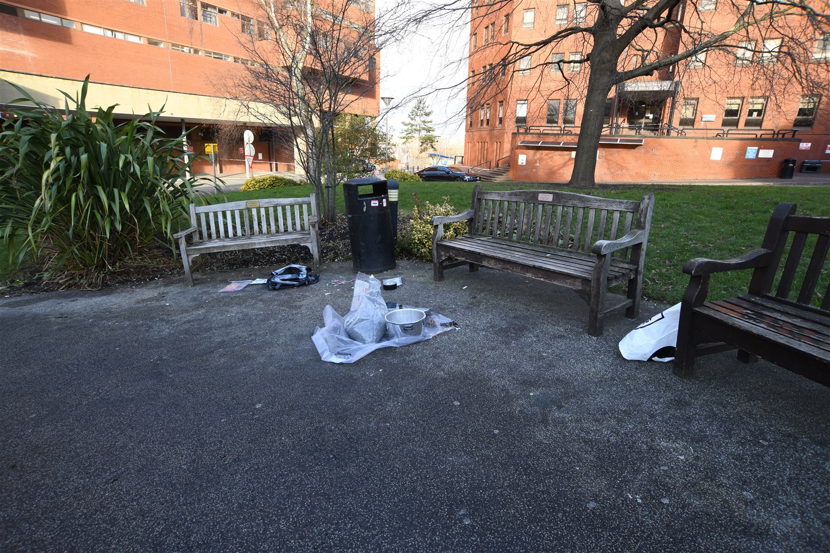 The device at the scene at St James’s Hospital in Leeds (Counter Terrorism Policing North East/PA)