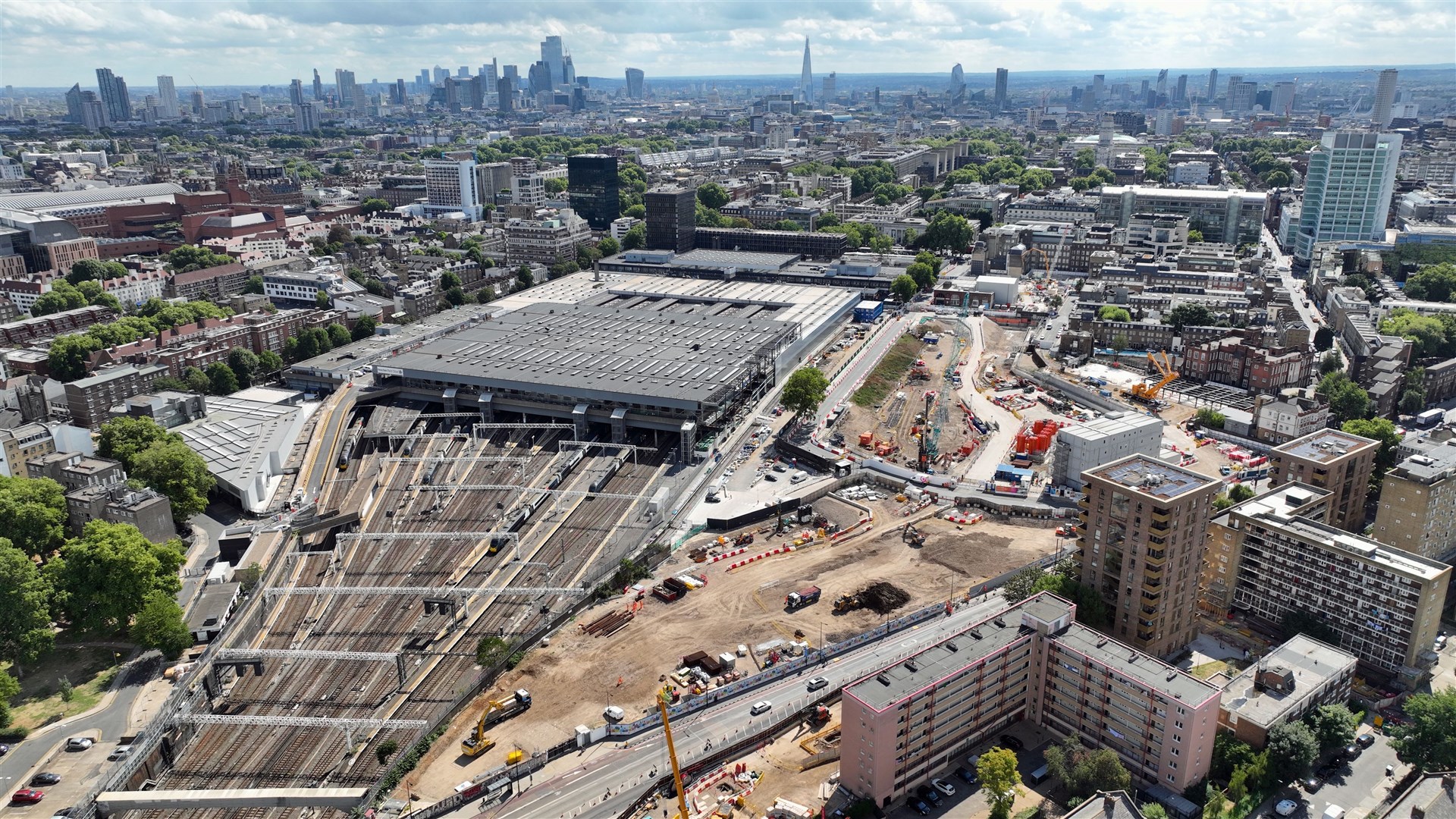 HS2 construction is already under way at Euston (HS2/PA)