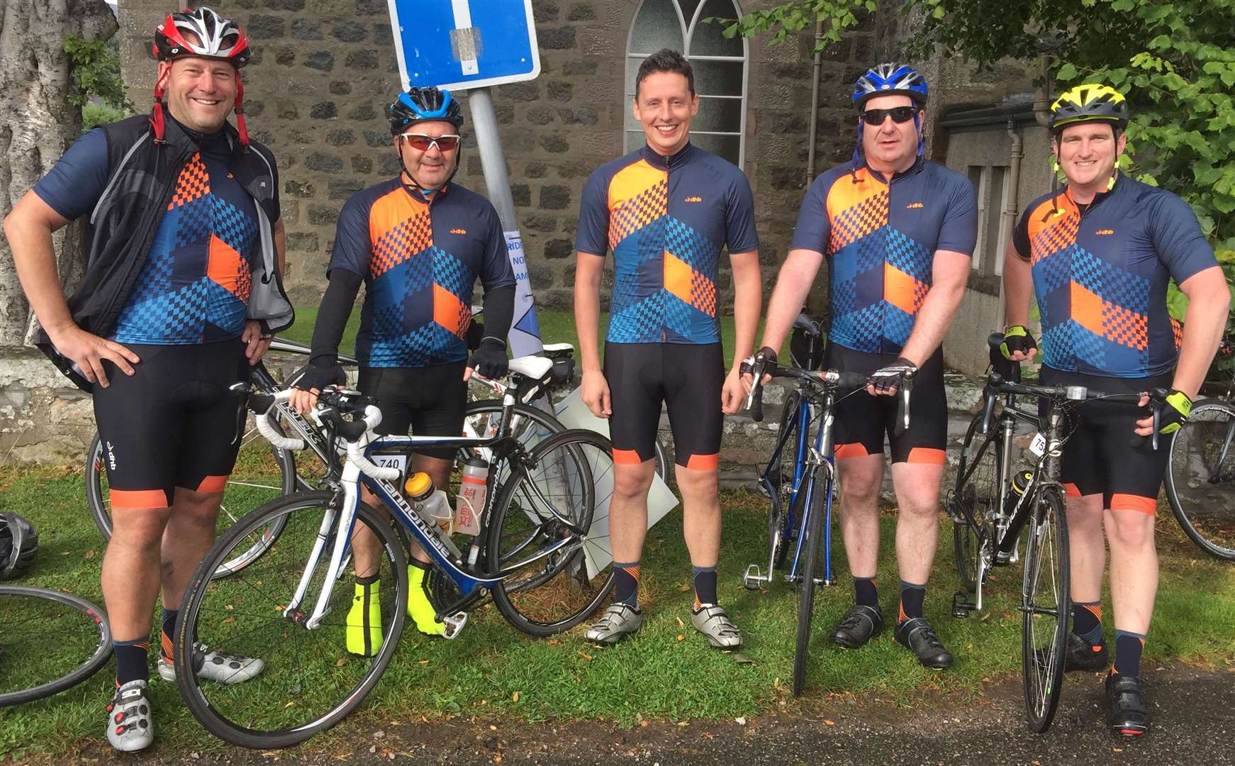 The Dynamic Edge cycle team prepares to do the North Coast 500 for the Archie Foundation.