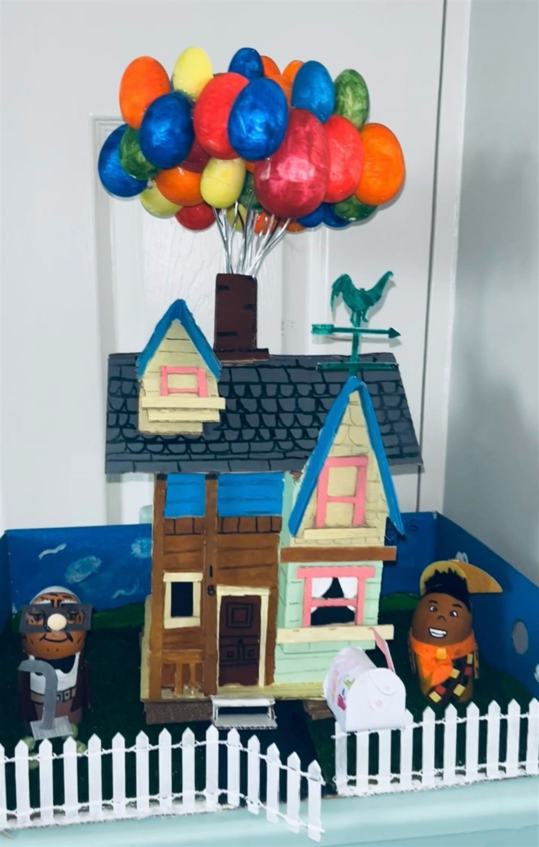 The ‘Up’ competition entry featuring the balloon house (Janeane Kearney/PA)