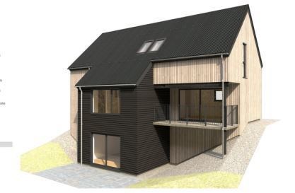 One of the houses planned for the site.